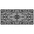 24" X 48" Black Scrollwork Outdoor Rubber Door Mat - 880016782233