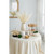 12" White Stoneware Round Jug Vase - 880024709598