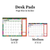 July 2026 - June 2027 Maximal Mirage Desk Pad Monthly Blotter Calendar - 619344386956