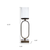 Antiqued Bronze Geometric Glass Metal Tabletop Hurricane Candle Holders - 880016747690
