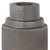 7" Gray Distressed Aluminum Geometric Tabletop Taper Candle Holder - 606114934783