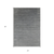 2' X 3' Silver And Blue Wool Striped Hand Woven Area Rug - 880016800012