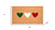 17" X 29" Brown Green White And Red Three Hearts Outdoor Coir Door Mat - 880024941554