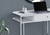 47" White and Silver Wood and Metal Sled Computer Desk - 608219269678