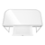 47" White and Silver Wood and Metal Sled Computer Desk - 608219269678