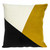 Homeroots Home Decor 20 X 20 Inches in Black and Yellow Geometric Zippered 100% Cotton Throw Pillow