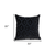 22" Black and Blue Ogee Cotton Throw Pillow with Embroidery and Applique - 608219292904