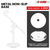Desktop Mic Stand Round Base Universal Desk Microphone Holder Table Top Stands - 810099499346