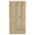 71" Oak Wood Three Door Two Drawer Combo Dresser