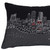 Homeroots Home Decor Fort Worth Nighttime Skyline Lumbar Decorative Pillow, Black, 24 Inches