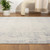 2' X 5' Gray Abstract Washable Non Skid Area Rug - 606114793922