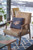 18" Denim Blue Butterfly Zippered Suede Throw Pillow