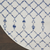 8' Ivory and Blue Geometric Round Rug - 608219059224
