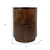 24" Chestnut Solid Wood Round Drum End Table With Two Drawers - 880016525687