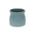 Celadon Ceramic 25 Ounce Striped Round Distressed Pot Planter - 880024659466
