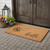 30" X 48" Brown And Black Floral Hello Outdoor Coir Door Mat - 880016727074