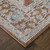 9' X 13' Red Ivory And Blue Floral Distressed Area Rug With Fringe - 880016753059