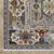 8' Blue And Gray Oriental Runner Rug With Fringe - 608219233211