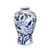 Floral Chinoiserie Round Porcelain Table Vase - 880016468298