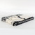 50" X 60" Black And Ivory Cotton Woven Striped Throw Blanket with Fringe - 880024603810