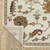 10' X 13' Ivory Gray And Teal Oriental Area Rug - 608219142711