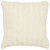 Homeroots Home Decor Ivory Knit Sweater Stripe Down Throw Pillow, 18 x 18 Inches