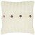 Homeroots Home Decor Ivory Knit Sweater Stripe Down Throw Pillow, 18 x 18 Inches