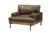 Distressed Chocolate Brown High Grade Leather Chair - 614486162772