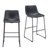 Faux Leather Steel Counter Height Bar Chairs - 880016601008