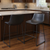 Faux Leather Steel Counter Height Bar Chairs - 880016601008
