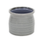 Ceramic 51 Ounce Striped Round Distressed Pot Planter - 880024701387