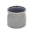 Ceramic 51 Ounce Striped Round Distressed Pot Planter - 880024701387