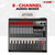 Audio Mixer 8 Channel DJ Equipment with Bluetooth USB Console Sound Board - 810099499032