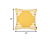 Yellow and White Geometric Border Throw Pillow - 808230077027