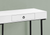 42" White and Black Wood and Metal Sled Computer Desk - 608219163129