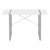49" White and Gray Computer Desk - 606114856399