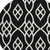 8' Black And Ivory Round Trellis Washable Indoor Outdoor Area Rug - 608219198954