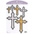 Sticker Silver Gold Cross Collection - 603799705349