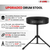 Drum Throne 3" Thick Padded Comfortable Guitar Stool Drummer Chair Adjustable Musician Seat - 810047163060