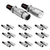 XLR Connector Male Female to 1/4 Audio Jack 3 Pin Secure Mic Plug w Locking Ends 10 PAIR - 810047160427