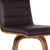 30" Brown Solid Wood Swivel Low Back Bar Height Bar Chair - 606114633204