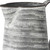 8" Gray And White Striped Metal Tapered Jug Vase - 880024574592