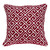 20" X 7" X 20" Transitional Red And White Cotton Pillow Cover With Poly Insert
