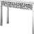47" Silver Mirrored Glass Faux Crystal Bling Console Table - 608219285180