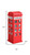 12" Red And White Faux Leather Telephone Booth Jewelry Box - 880016384987