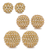 Clear Metal Faux Crystal Pearl Decorative Orbs - 880016473865