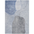 10' X 14' Denim Blue And Sky Blue Abstract Washable Indoor Outdoor Area Rug - 608219044046