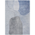 10' X 14' Denim Blue And Sky Blue Abstract Washable Indoor Outdoor Area Rug - 608219044046