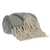 Parkland Collection Nagar Transitional Gray 52" x 67" Woven Handloom Throw - 025773023254