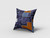 18" Navy Puzzle Piece Zippered Suede Throw Pillow - 808230191136